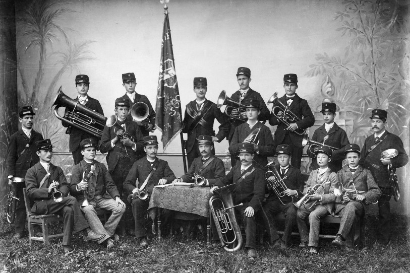 La première société de musique créée à Alle en 1874.