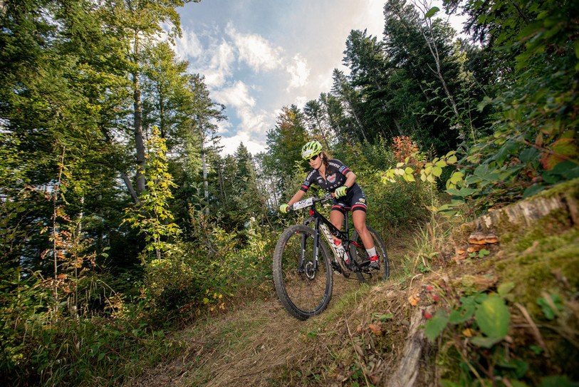 Marine Groccia a accentué son hégémonie au palmarès du Tour des Sommêtres dimanche au Noirmont. (Photo: Emilien Lanz)
