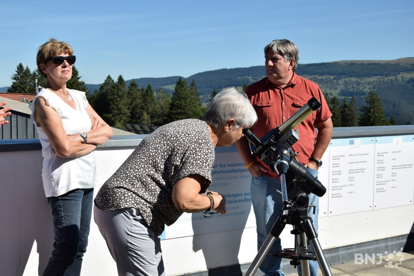 Les visiteurs pourront observer la surface du soleil grâce à une lunette adaptée. (Photo : Jura bernois tourisme)