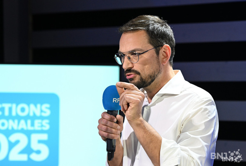 Martial Courtet (indépendant), en lice pour le second tour de l’élection au Gouvernement jurassien, était l’invité de « La Matinale » de RFJ ce jeudi. (Photo : Georges Henz.)
