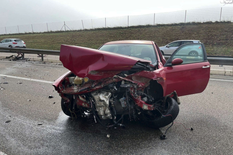 Le conducteur a perdu la maîtrise de son véhicule. (Photo : Police cantonale jurassienne)