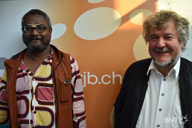 Mohamed Hamdaoui (à gauche) du PDC en compagnie de Marc Früh de l'UDF.