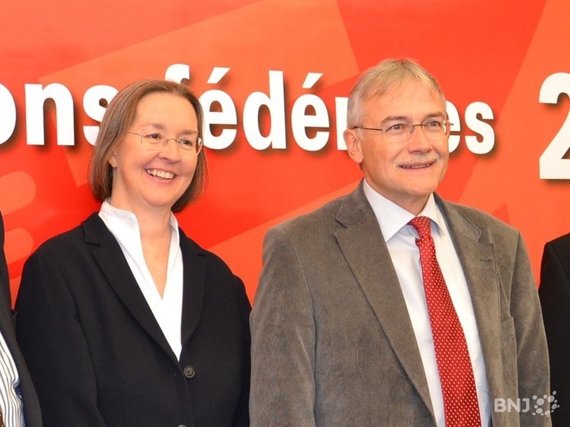 Anne Seydoux-Christe et Claude Hêche, ici photographiés au moment de leur élection en 2015 (photo : archives)