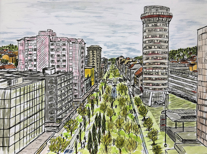 La Chaux-de-Fonds, avec un air de Central Park.