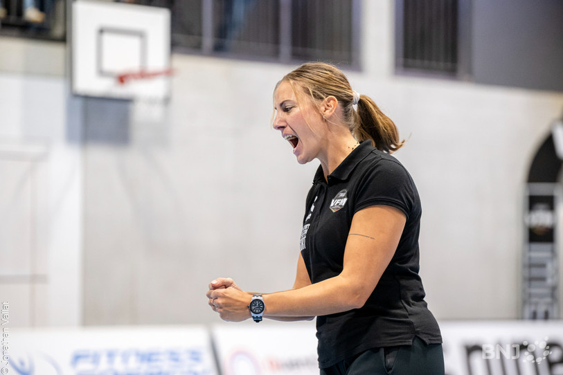 Malgré son prochain départ du VFM, Melanie Cina conserve toutes ses ambitions avec le club taignon qui disputera les play-off dès samedi. (Photo : Jonathan Vallat.)