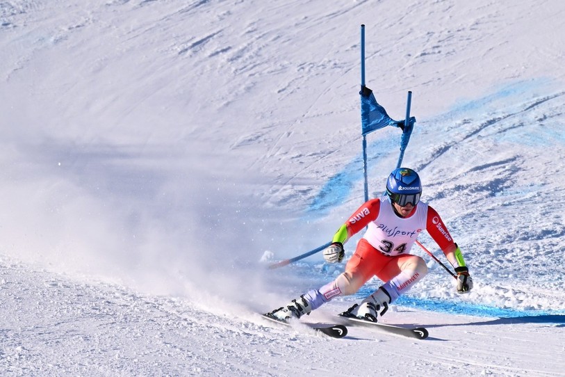 Robin Cuche n'a pas pu se mêler à la lutte pour la victoire samedi à Saalbach. (Photo : R. Cuche) 