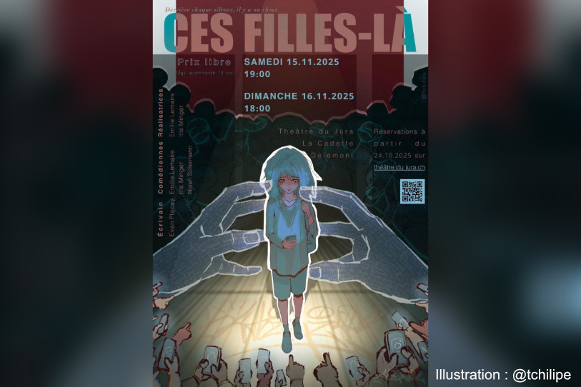 L'affiche de la pièce de théâtre a été réalisée par @tchilipe.