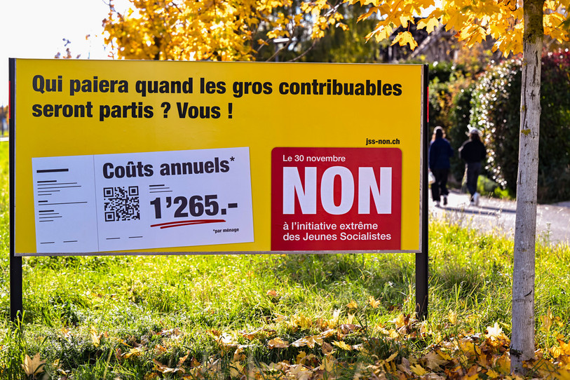 La CGSO redoute des délocalisations, une perte fiscale de plusieurs milliards et une atteinte à l’autonomie cantonale. (Photo : KEYSTONE/Jean-Christophe Bott.)
