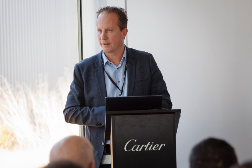 Le directeur général de la Manufacture Cartier Christophe Ruedin. (Photo : Guillaume Perret / Cartier)