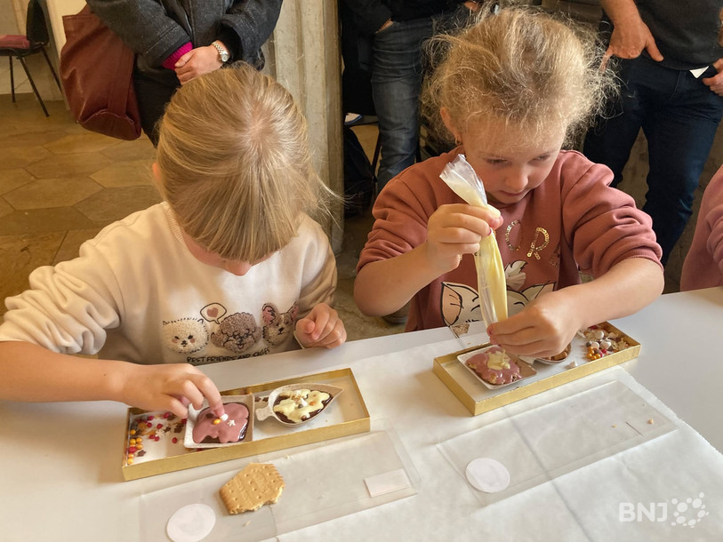 Près de 20 enfants ont pris part à l'atelier organisé samedi matin dans le cadre de Chocolatissimo. 
