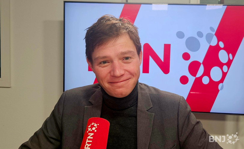 Gabriel Risold, journaliste pour le Courrier du Val-de-Travers, dans « La Matinale ».