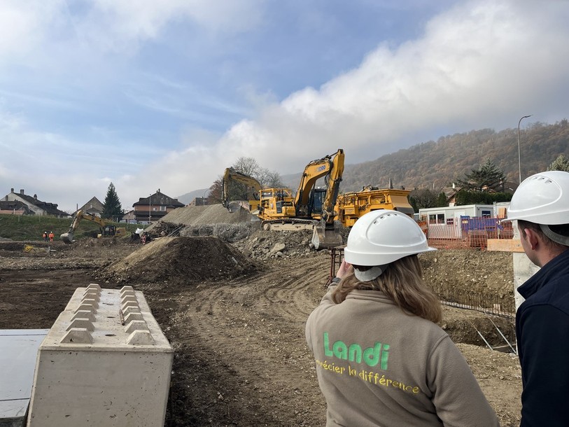 Les travaux préparatoires ont débuté cet été sur le site de Cornaux.