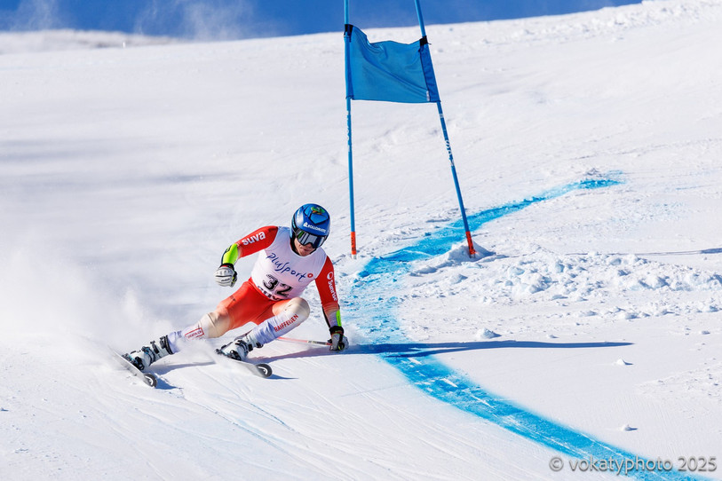 Robin Cuche s'est imposé dans sa discipline de prédilection, la descente. (Photo : archives, R. Cuche). 