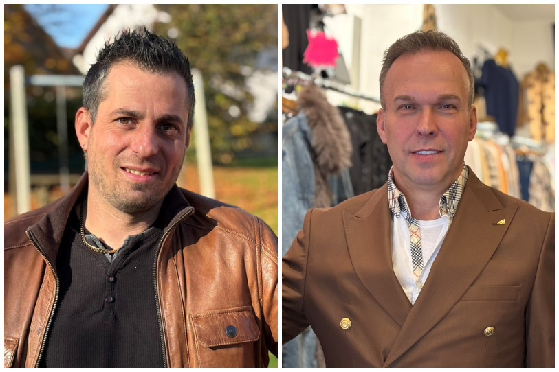 Les deux candidats à la mairie de Fahy : Lionel Theubet (à gauche) et Stéphane-Joël Rovelli.