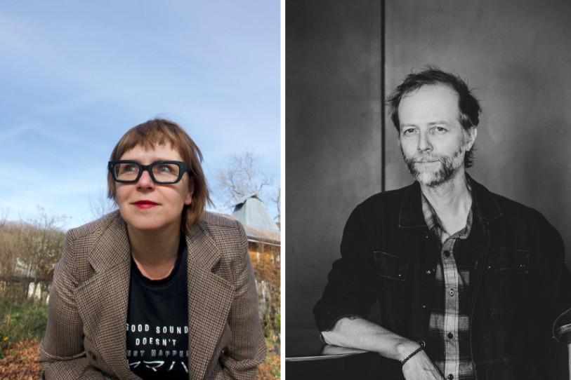 Françoise Boillat et Guillaume Béguin, à la tête de la direction du Théâtre populaire romand à La Chaux-de-Fonds. (Photo : Françoise Boillat / Julie Masson)
