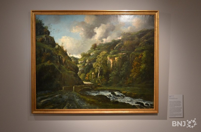 Gauthier Corbat veut mettre en valeur les œuvres faisant partie de la collection cantonale. Ici, le tableau « Paysage du Jura » de Gustave Courbet qui a été légué au canton du Jura en 2017. (Photo : archives).