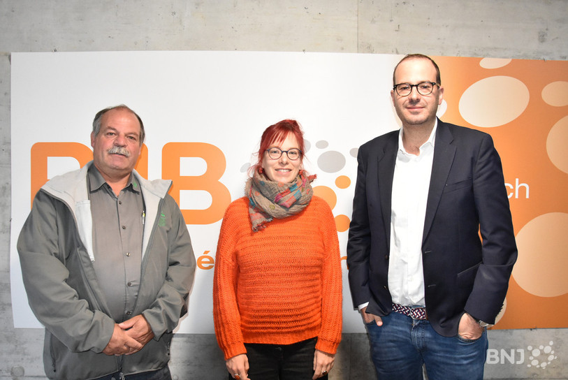 Bernard Leuenberger, président de la Chambre d'agriculture du Jura bernois, Marynelle Debétaz, directrice du théâtre Nebia, et Patrick Linder, directeur de la Chambre d'économie publique du Jura bernois étaient nos invités pour une table ronde avant les élections fédérales.