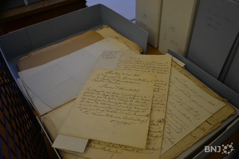 Le fonds Xavier Kohler contient des documents antérieurs à la vie de Xavier Kohler comme cette lettre à propos du Congrès de Vienne en 1815.