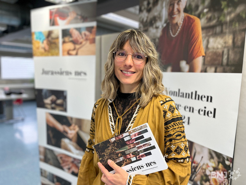 Gaëlle Schwimmer a dévoilé son livre ce vendredi dans les locaux de Pressor à Delémont où l’ouvrage a été imprimé.