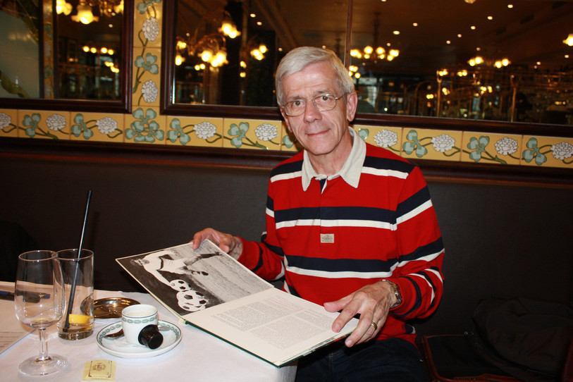 Albert Bonny, ici dans une brasserie de Zurich en 2012. Canton qu'il avait rejoint après ses années à Neuchâtel. « Mais mon cœur est toujours à la Maladière », précisait-il dans un article du Matin Dimanche en 2016. » Photo : Laurent Weber, archiviste de Neuchâtel Xamax.