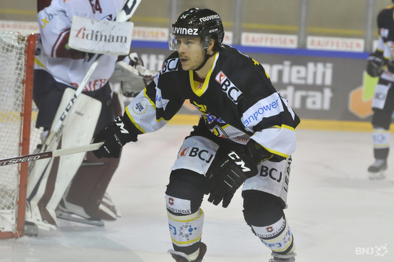 Nicolas Thibaudeau aura passé deux saisons dans les rangs du HC Ajoie (photo : Georges Henz).