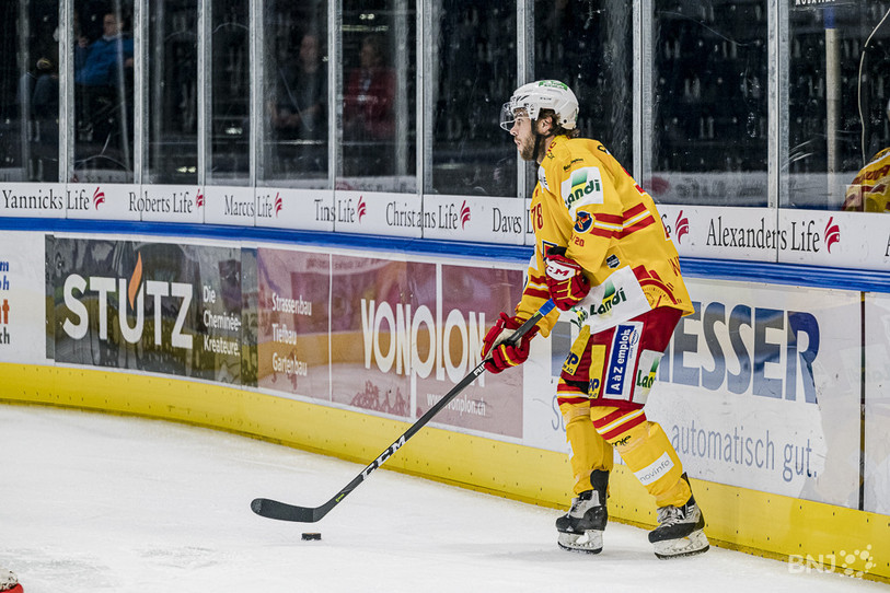 Marc-Antoine Pouliot a marqué le premier but du HC Bienne (photo : Jonathan Vallat).
