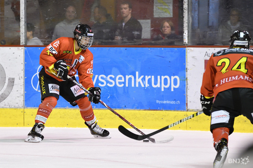 Nathan Guichard a notamment marqué un but mardi soir. (Photo : Georges Henz/archives).