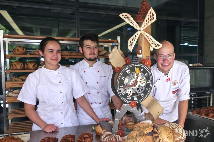 L'équipe de Suisse pour la Coupe d'Europe de Boulangerie artisanale.