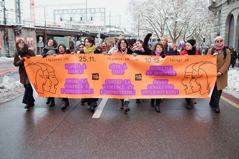 La campagne « 16 jours contre la violence basée sur le genre » a lieu chaque année (ici en 2024) du 25 novembre au 10 décembre. (Photo : Livia Walker)