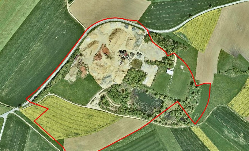 Le site de Pôlière sera rendu à l'agriculture et à la nature. (Image : SITN).