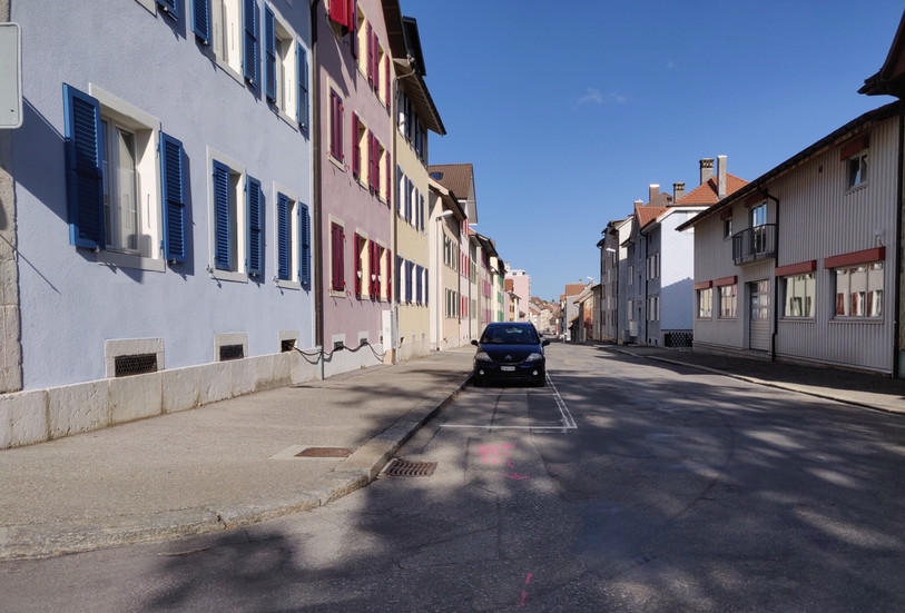 La rue des Jonchères à St-Imier doit faire l'objet de travaux. (photo: Municipalité St-Imier)