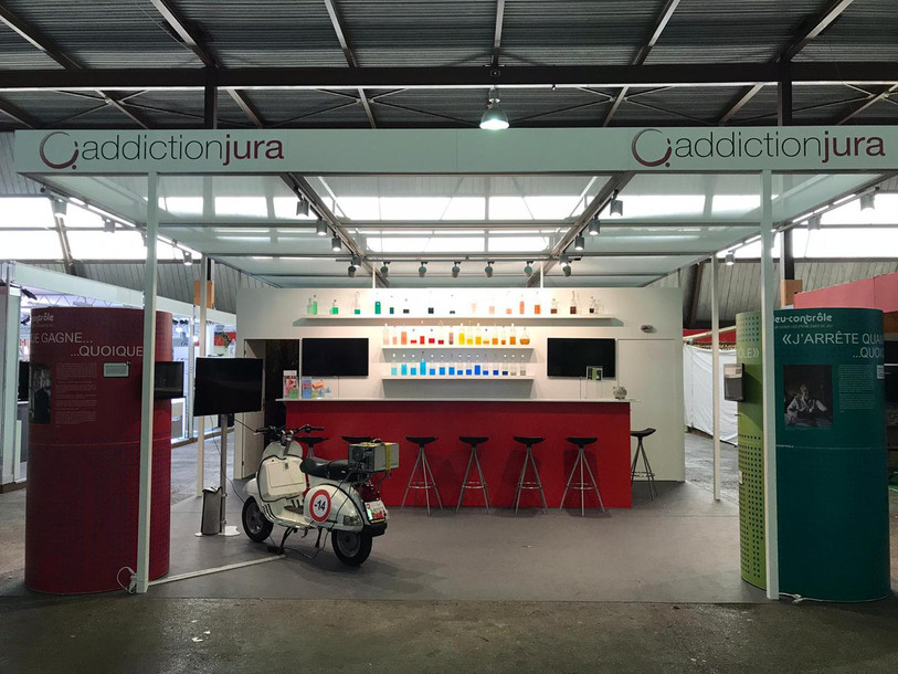 Le stand d'Addiction Jura tel qu'il se présente à l'occasion de la Foire du Jura. (Photo: Addiction Jura)