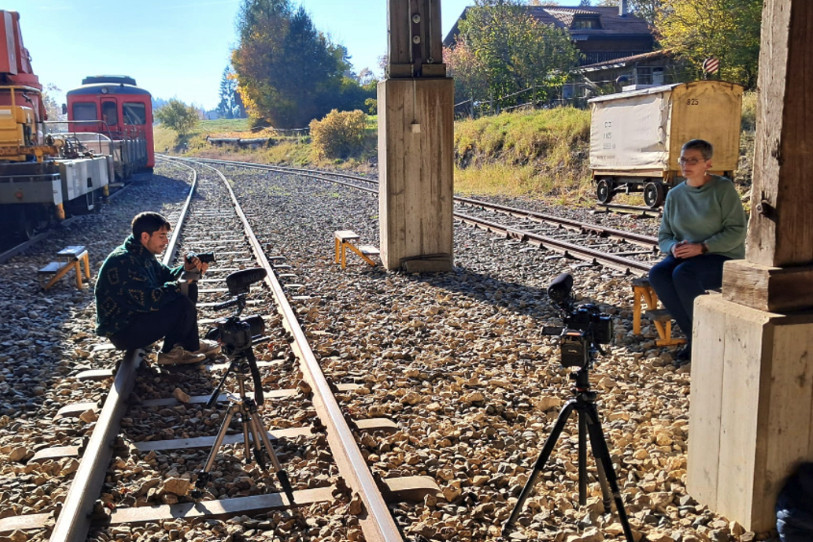 Noé Bregnard, réalisateur des contes filmés. (Photo : Association des Conteureuses du Jura)