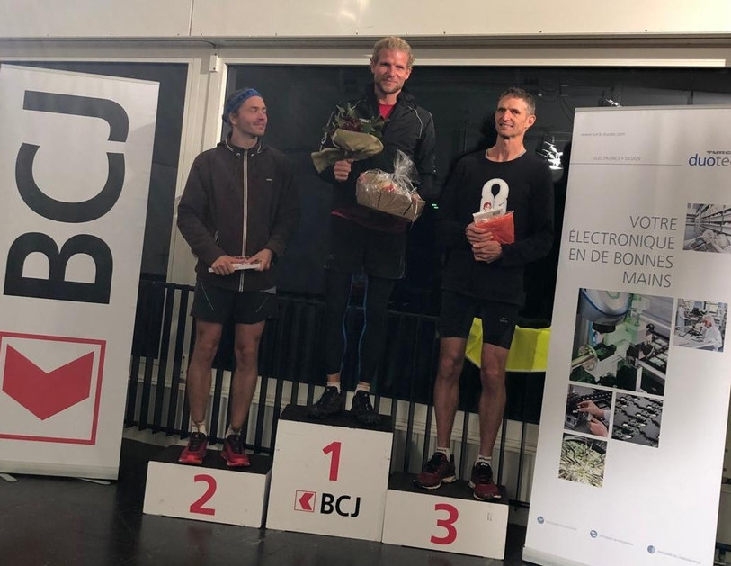 Le podium masculin avait fière allure samedi en fin de soirée.