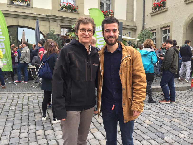 Les candidats écologistes Moussia de Watteville et Cyprien Louis.