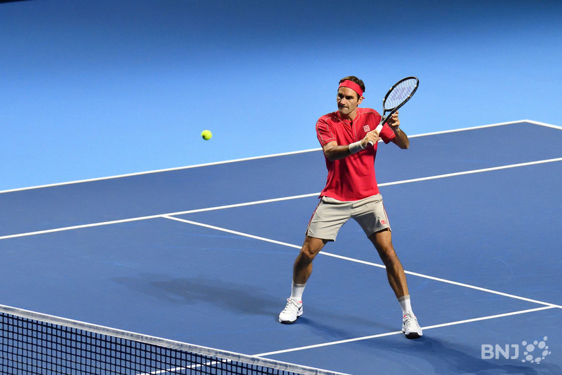 Roger Federer a connu une entrée en matière très facile aux Swiss Indoors (photo : Georges Henz).