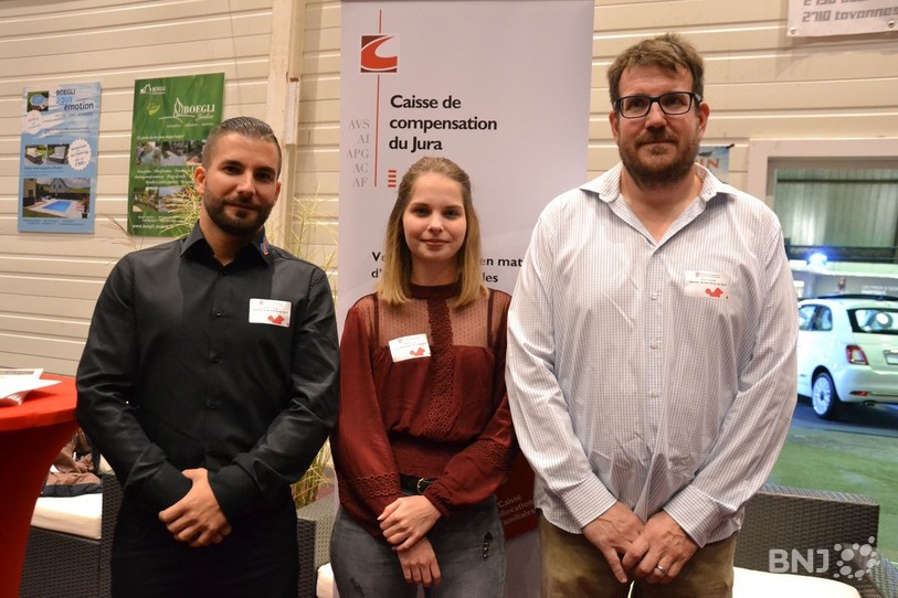 Les lauréats 2019 : Didier Gressly (lauréat du prix spécial SUVA-AI), Méline Guélat et Cedric Vauclair.