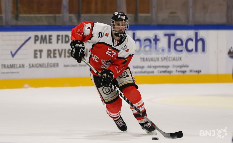 Gervais Gigon et le HC Delémont-Vallée sont tombés aux prolongations (photo : Mauricette Schnider).