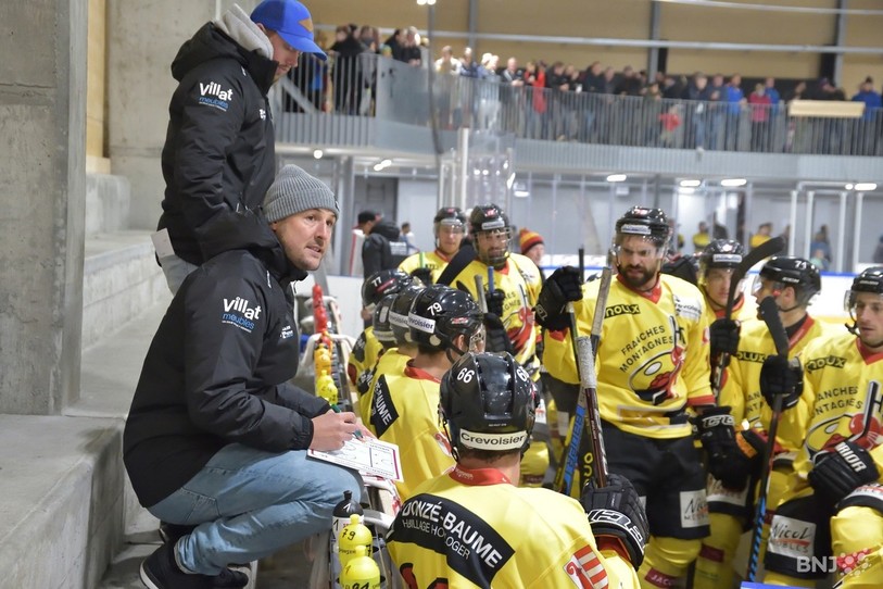Michaël Röthenmund et Dany Baumann repartent pour un tour avec le HC Franches-Montagnes (photo : archives/Georges Henz). (photo : Georges Henz).