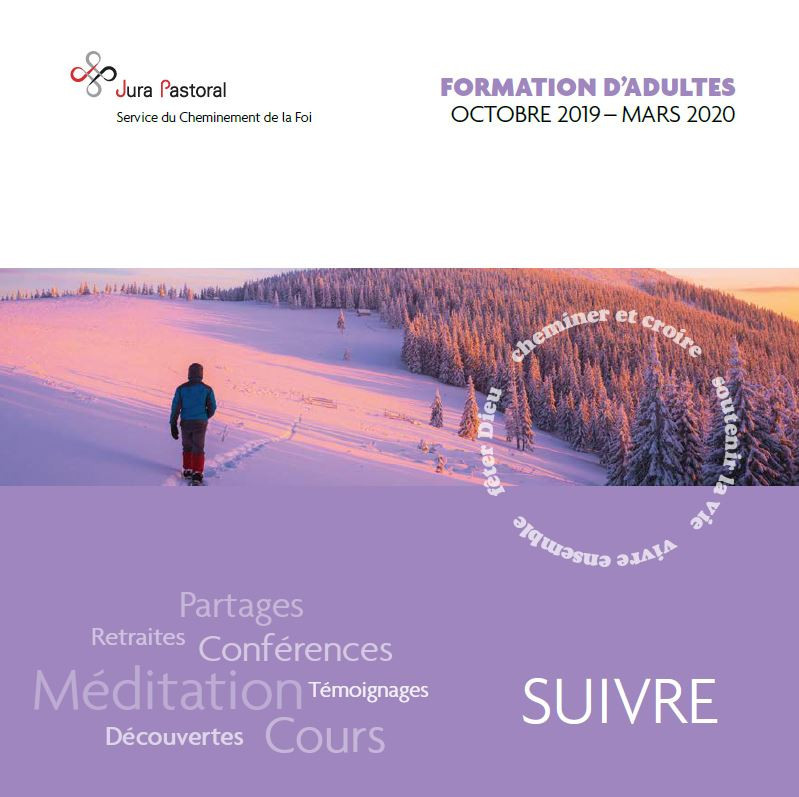La nouvelle brochure de formation des adultes du Service du Cheminement de la Foi a été présentée mercredi matin. (Photo : Jura Pastoral)