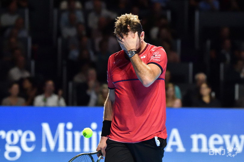 Stan Wawrinka est passé par des moments de doute, principalement dans le deuxième set (photo : Georges Henz).