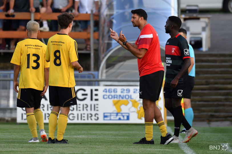 Thierry Payet et ses joueurs ont chuté devant le 3e du classement. (photo : archives)