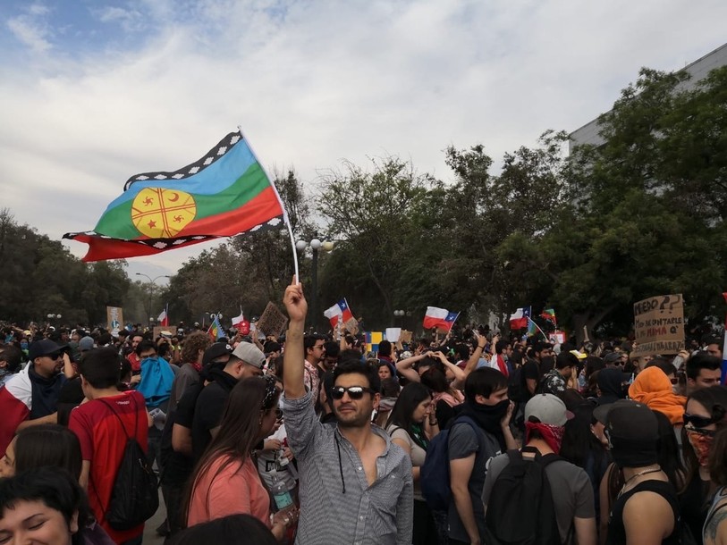 Plus d'un millions de personnes sont descendues dans les rues de Santiago ces derniers jours (photo : Francisca Sanchez)