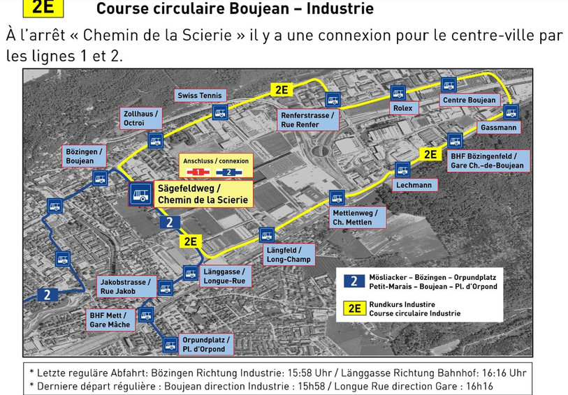 La ligne 2 est divisée aux heures de pointe de mardi à jeudi. (Photo: TPB)