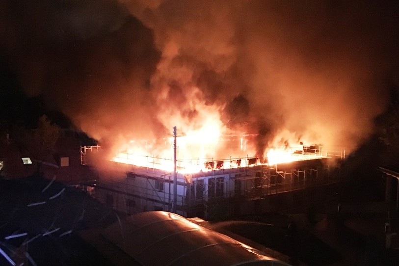 L'incendie s'est produit à la rue des Rochettes. Photo: Police neuchâteloise.