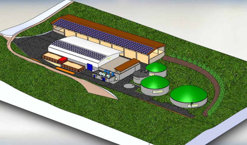 Le projet de centrale à biogaz dans sa version initiale. (Photo: LDD)