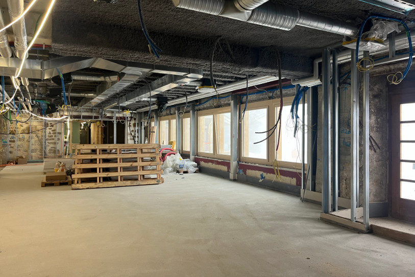 Le chantier de l’hôtel de la Vue-des-Alpes en novembre dernier. (Photo : archives)