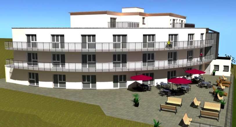 Les 30 chambres et quatre appartements protégés pourraient accueillir les premiers résidents dès le printemps 2021. (Photo : Bureau SEO)