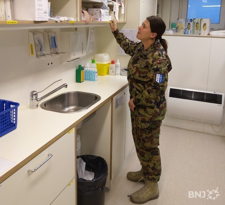 Le sergent-chef Alexandra Martin est au Kosovo depuis le mois d'avril.