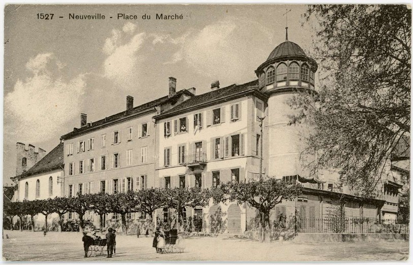 Il ne faisait pas bon respirer à La Neuveville au printemps 1868. Source : Mémoires d'Ici, Fonds Roland Choffat